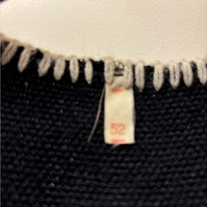 Black & Whit Knit Sweater Vest Jacket